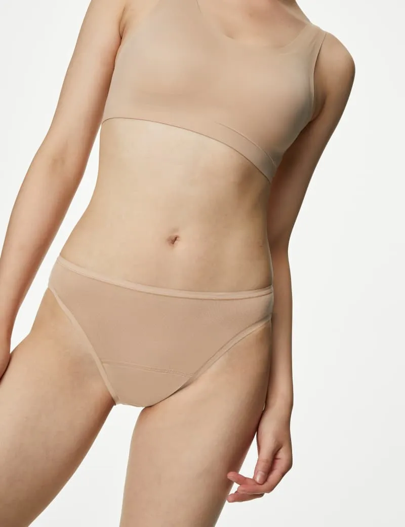 3pk Heavy Absorbency Period High Leg Knickers