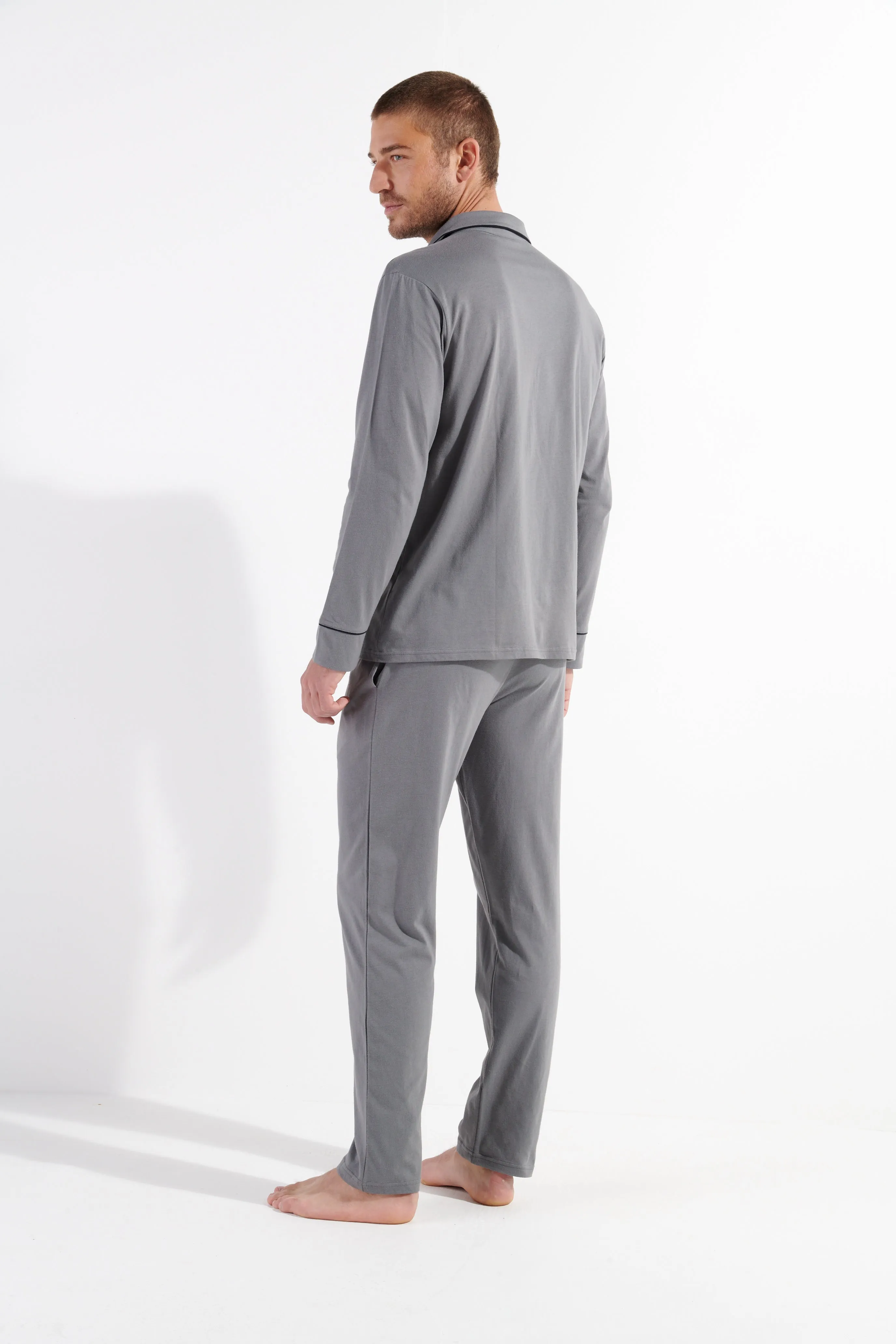 Albert Long Sleepwear Set | Grey 402802-00zu