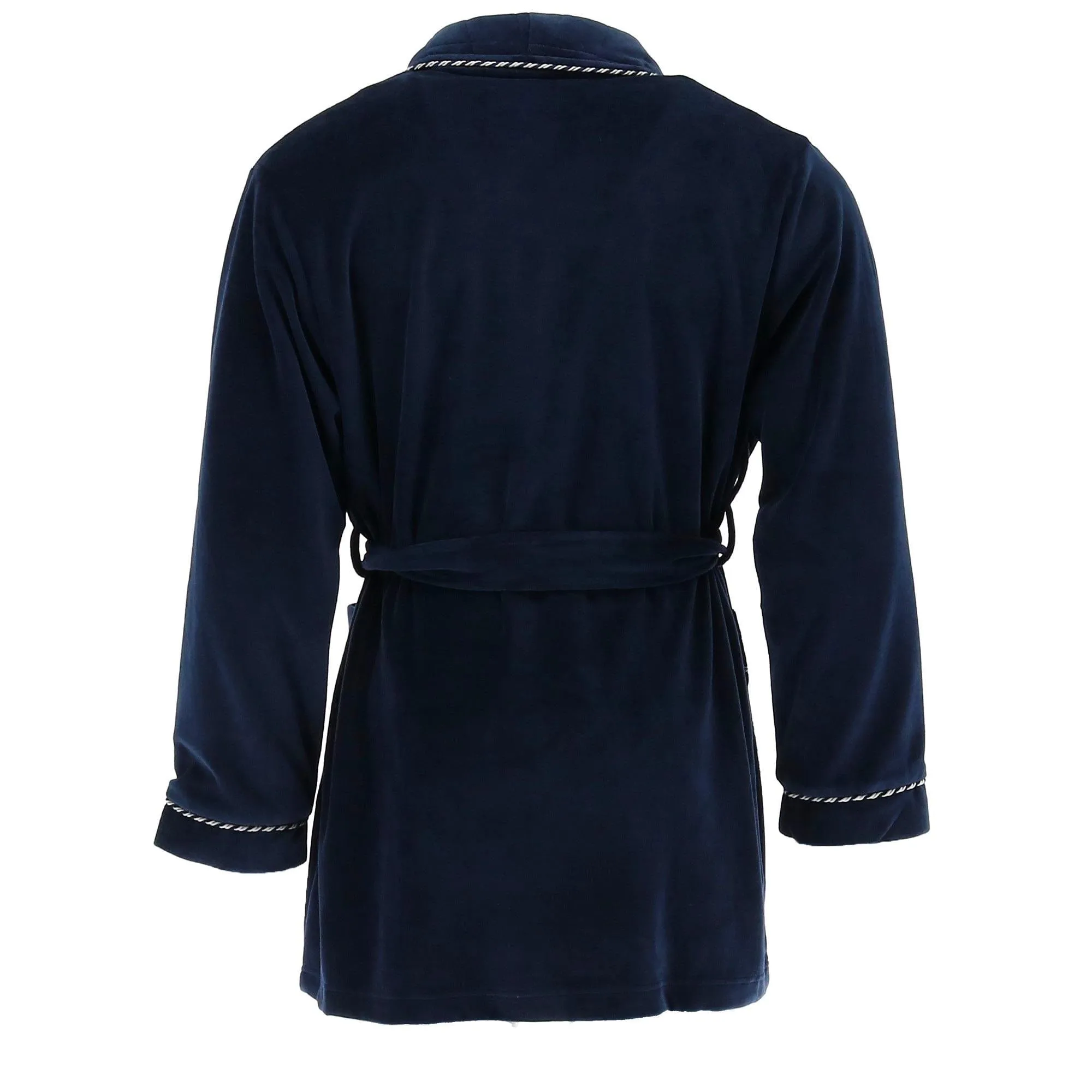 Ascentix Men's Velour Smoking Jacket with Satin Lining