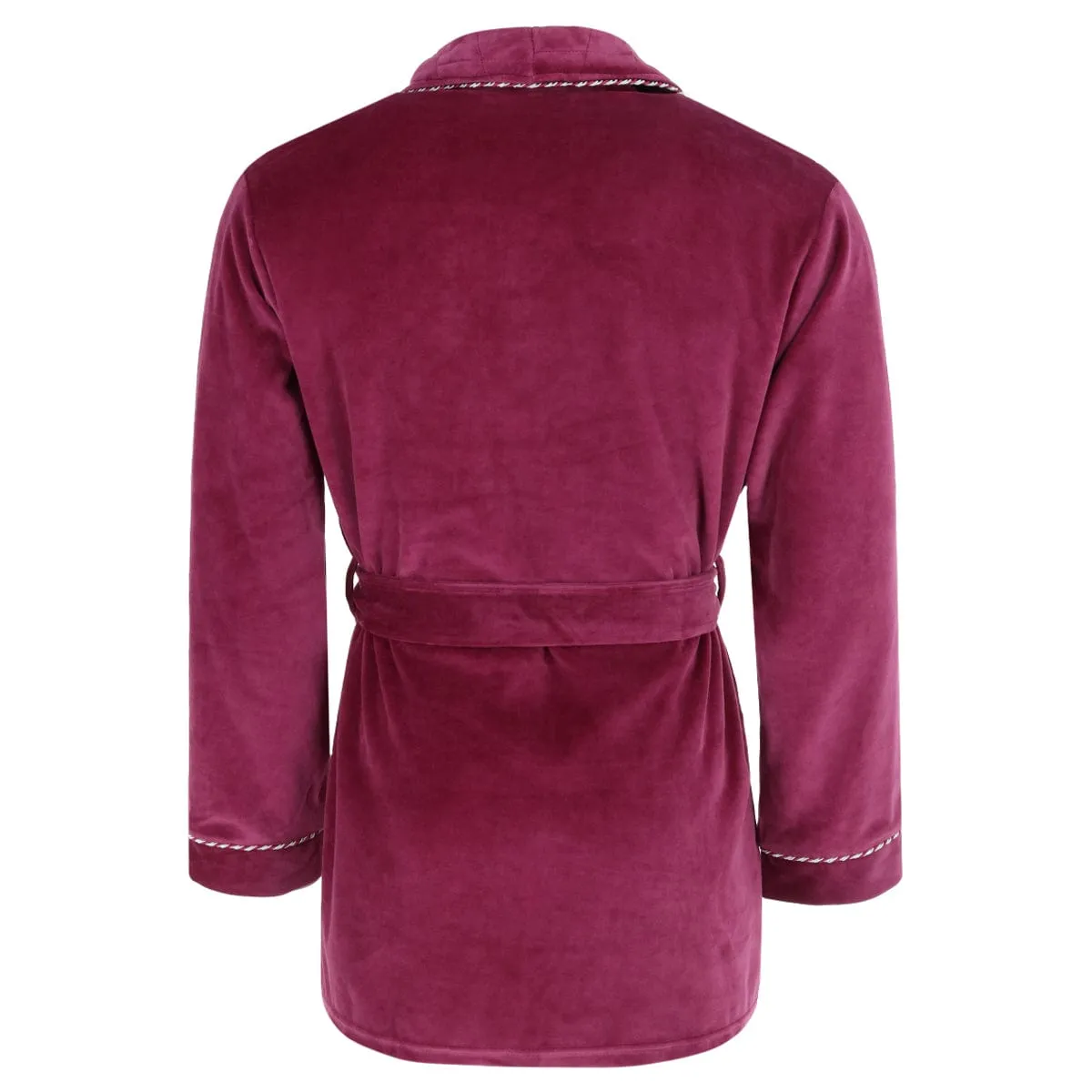 Ascentix Men's Velour Smoking Jacket with Satin Lining