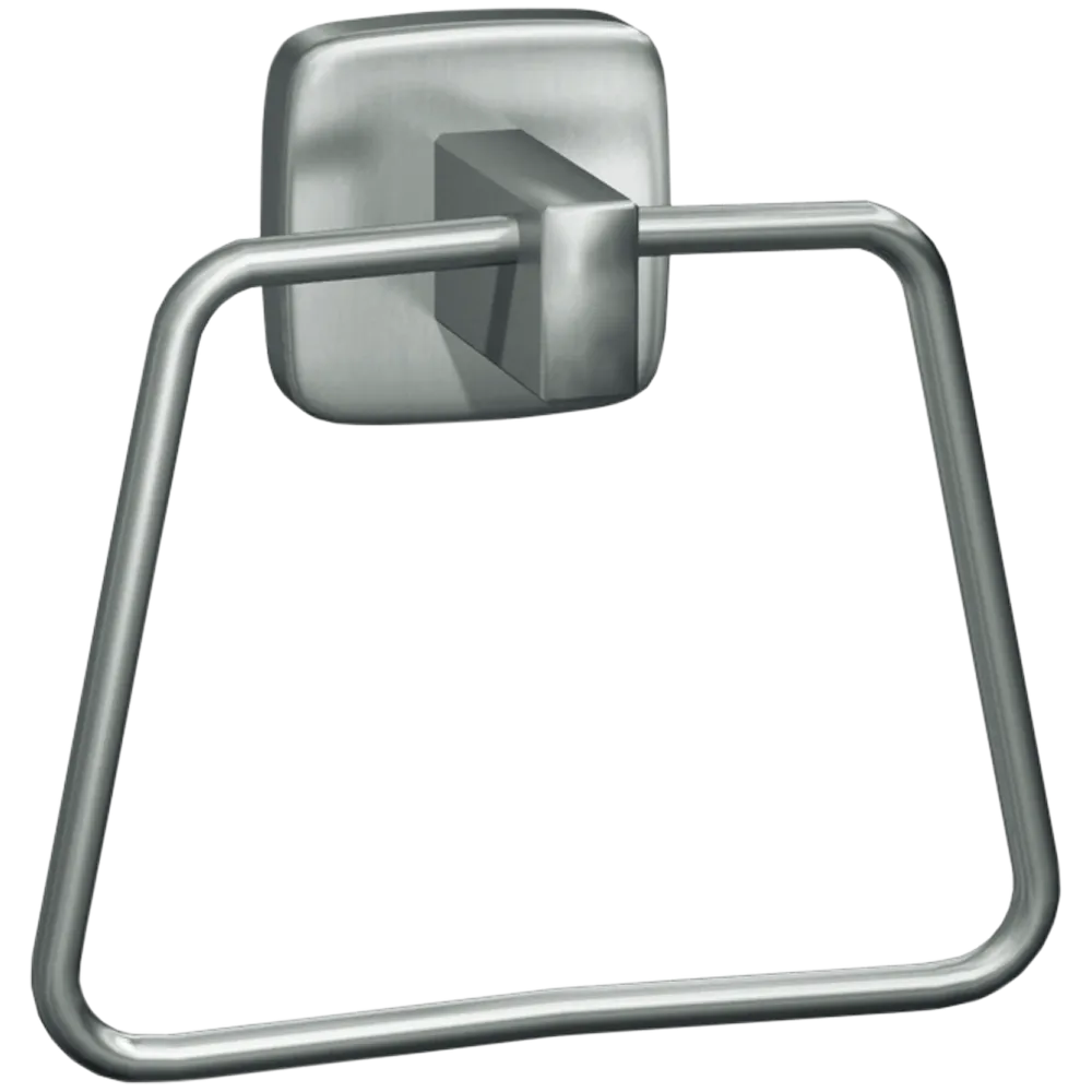 ASI 7385-41  Matte Black - Towel Ring - Powder Coated Stainless - Surface Mounted