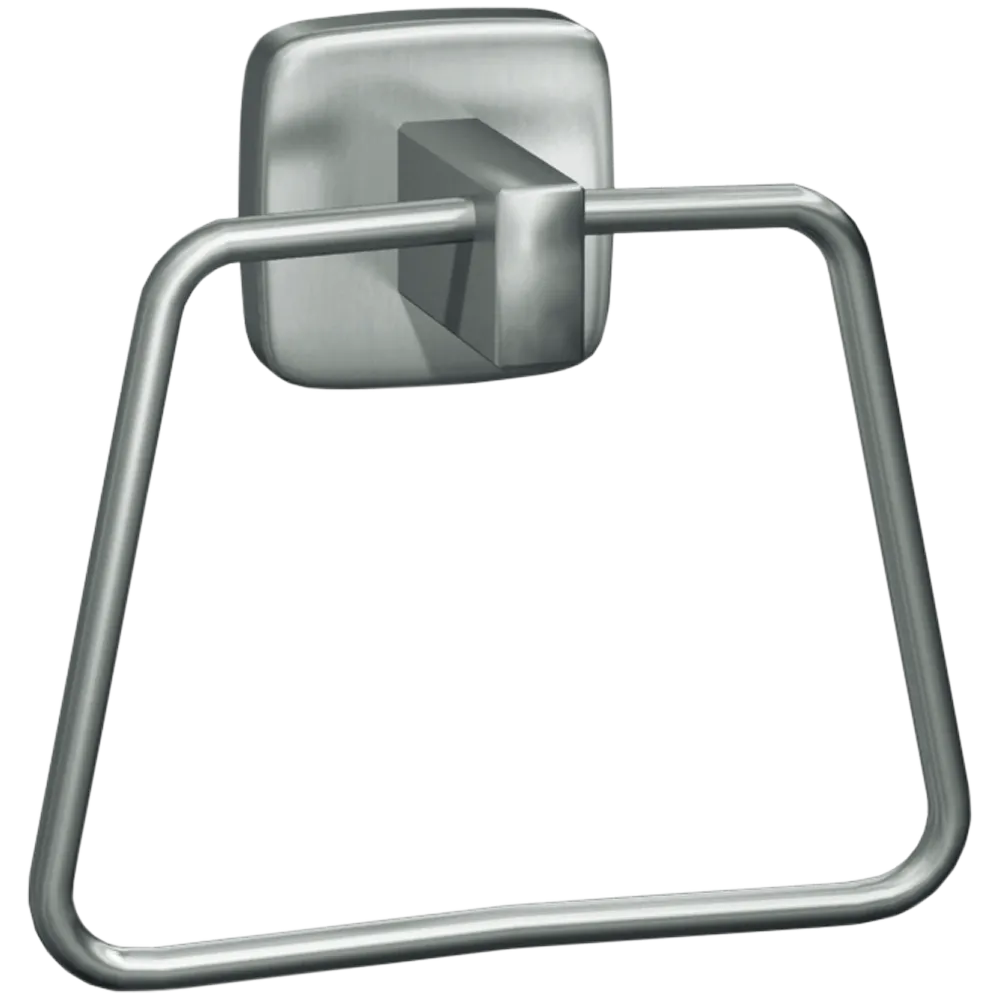 ASI 7385-41  Matte Black - Towel Ring - Powder Coated Stainless - Surface Mounted