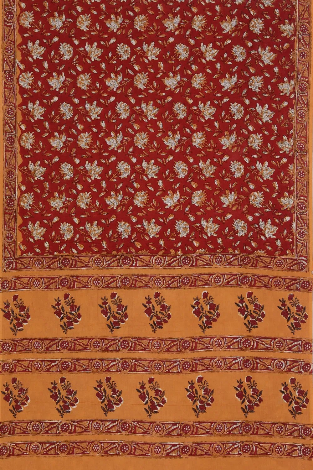 Bagru Cotton saree