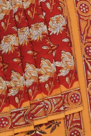 Bagru Cotton saree