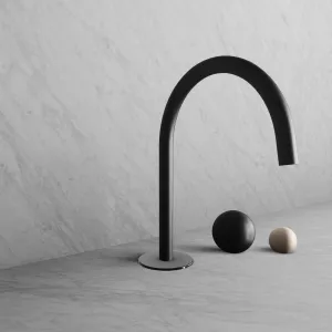 BARiL B35-8100-00L-KE-100 Wall-Mounted Lavatory Faucet Spout With Deck Mounted Handles