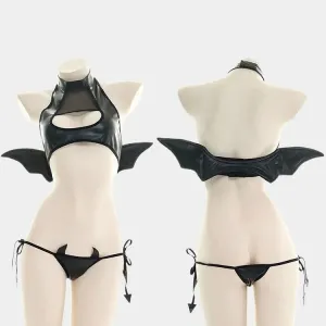 Bat Sexy Hollow Out Suit Lingerie Set