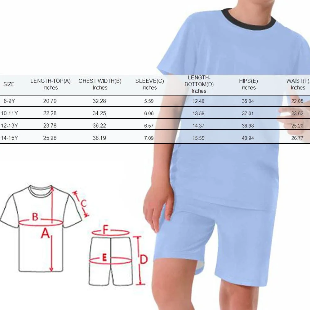 Big Boy Pajamas Custom Sleepwear with Face Pet Dog Personalized Pajama Set For Boys 8-15Y