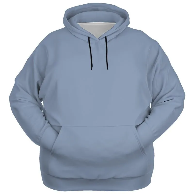 Blue Grey Hoodie | Unisex | with PLUS sizes | C30M15Y0K30