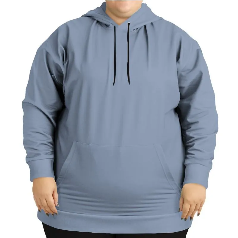 Blue Grey Hoodie | Unisex | with PLUS sizes | C30M15Y0K30