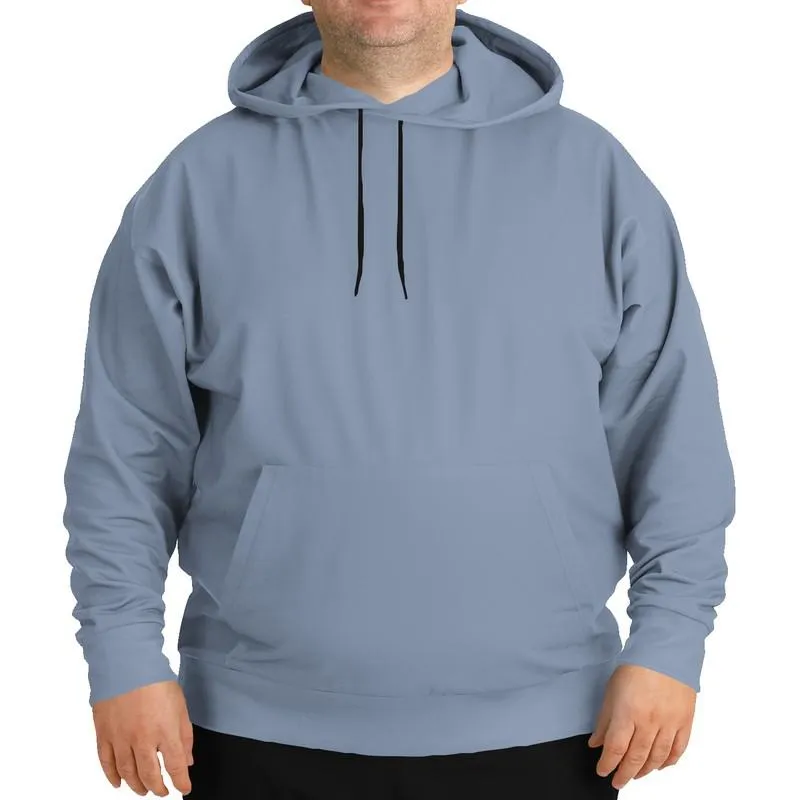 Blue Grey Hoodie | Unisex | with PLUS sizes | C30M15Y0K30