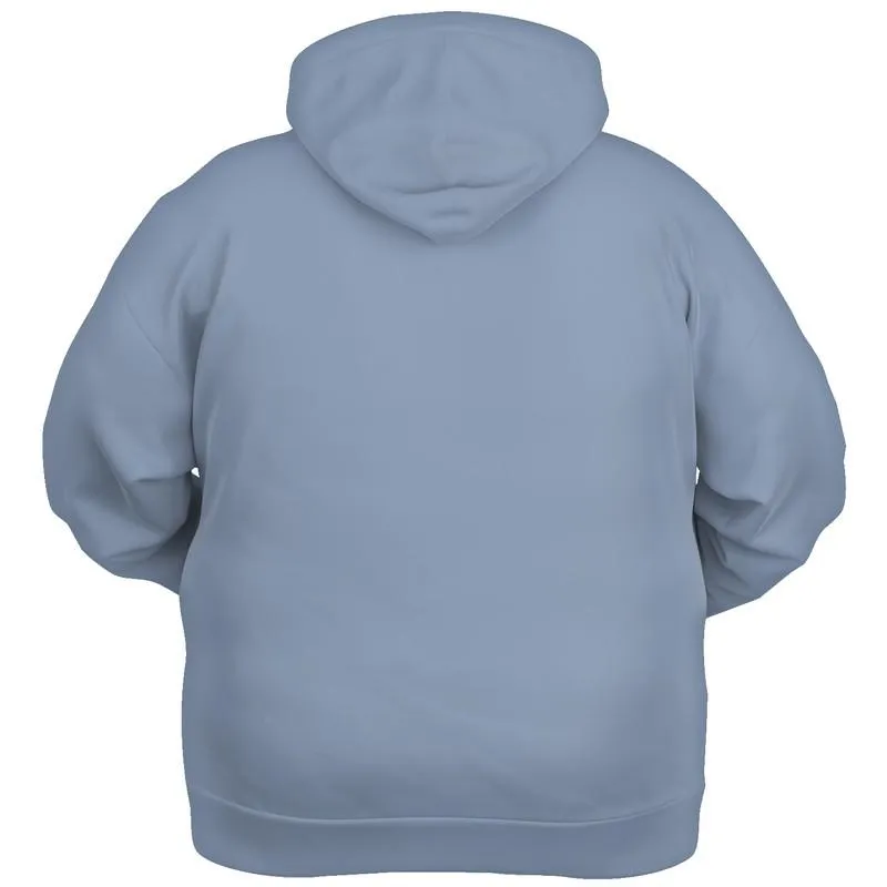 Blue Grey Hoodie | Unisex | with PLUS sizes | C30M15Y0K30