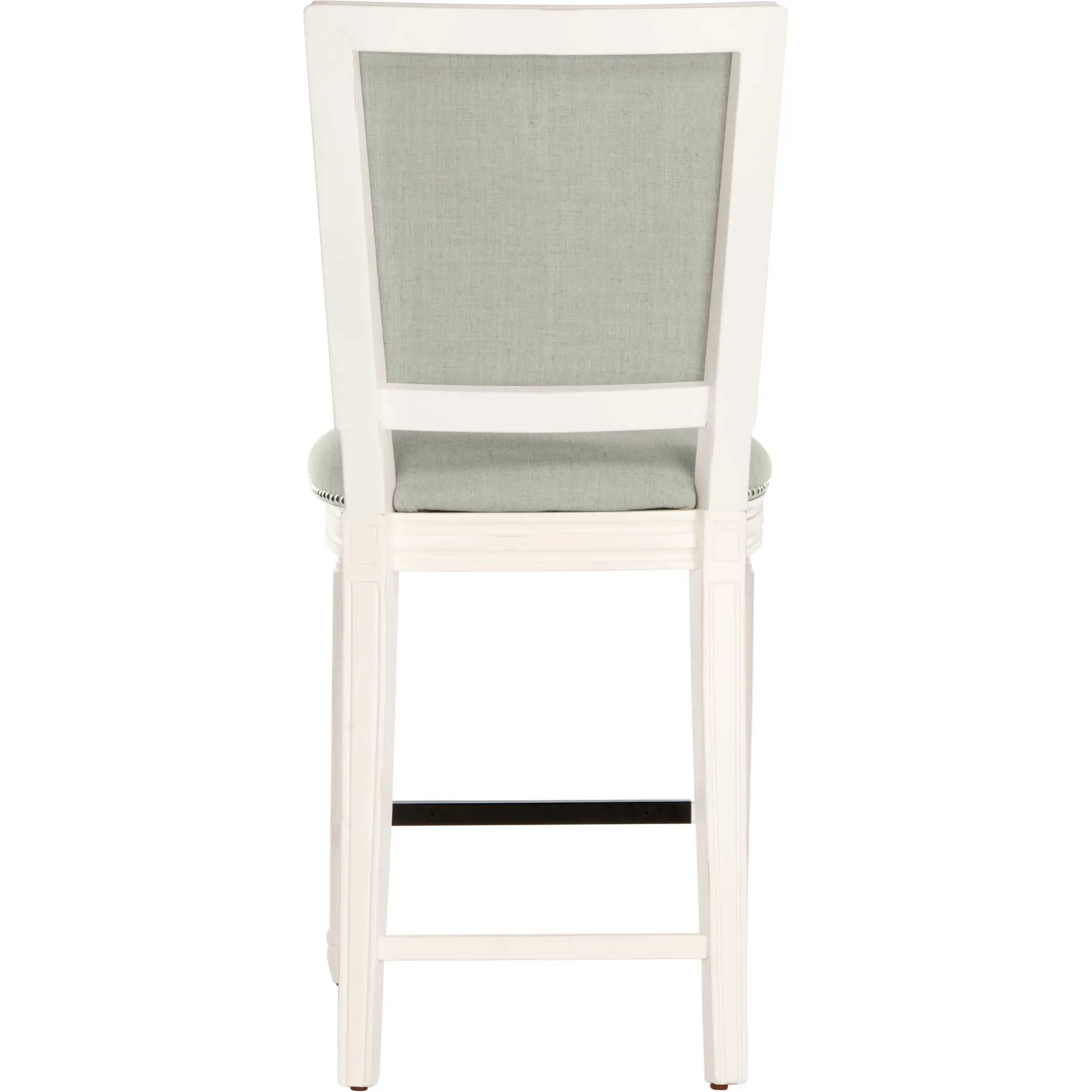 Burst Rectangle Bar Stool Light Gray/Cream/Distressed White (Set of 2)