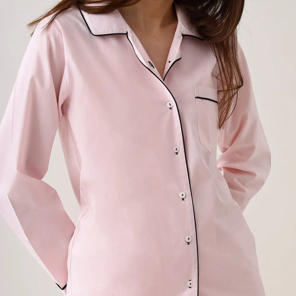 Classy Pink Pajama Set for Women