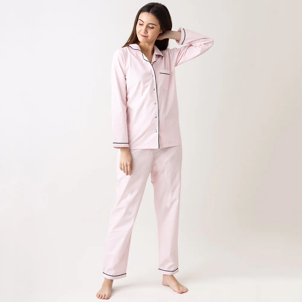 Classy Pink Pajama Set for Women