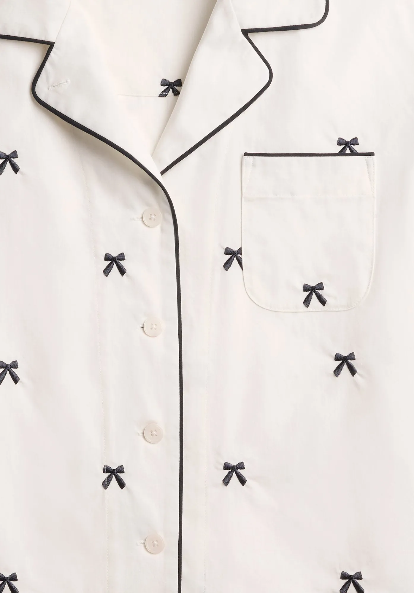 Corita Set in Navy Embroidered Bows