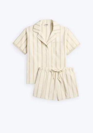 Corita Set in Sand & Cream Stripe