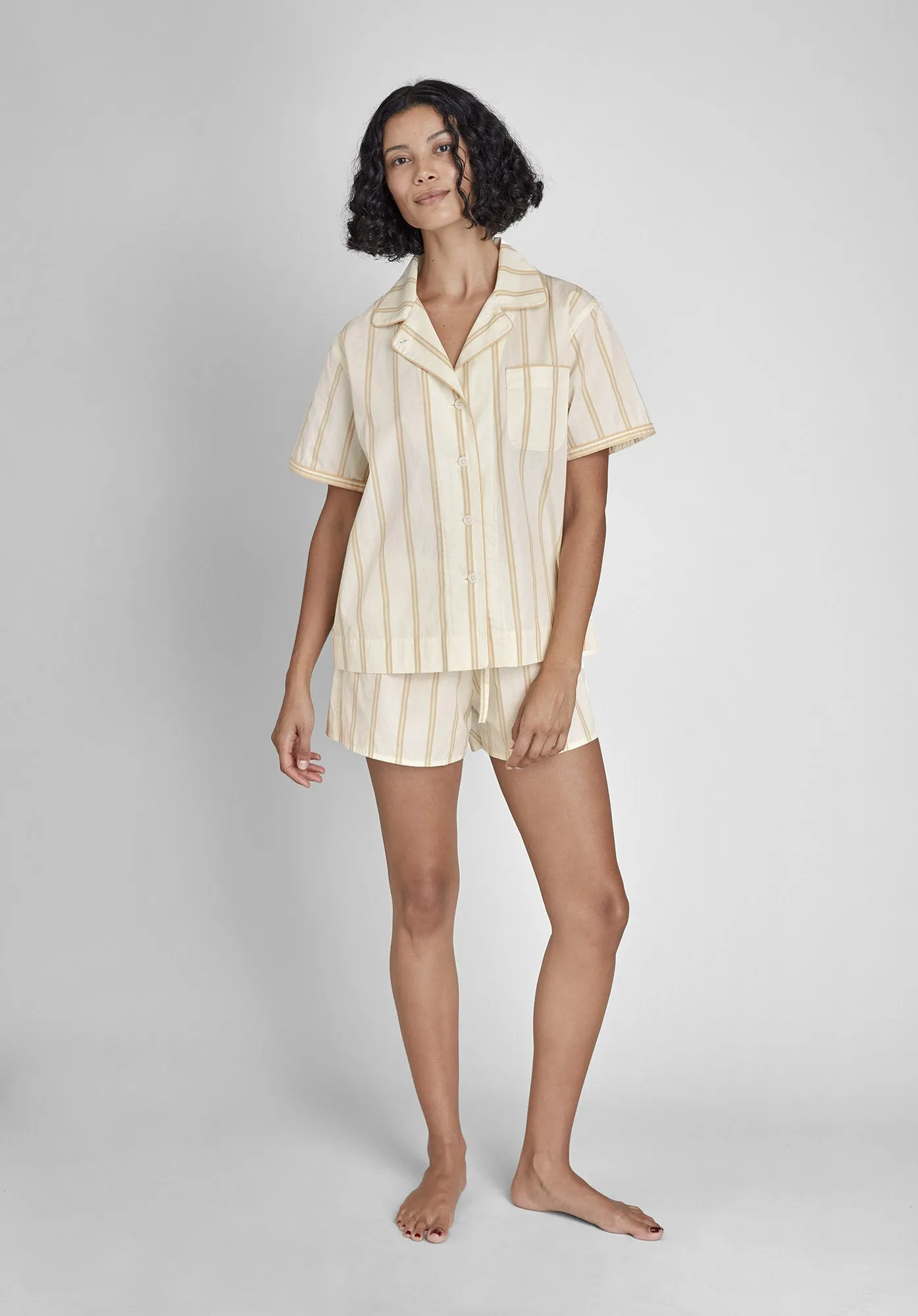 Corita Set in Sand & Cream Stripe