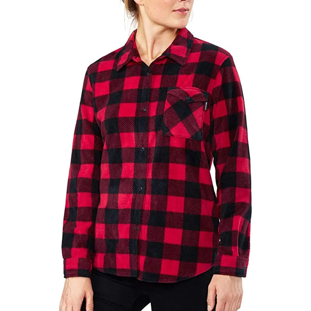 Dakine Womens Devon Flannel Chili Pepper Shirt - 10001939-CHILIPEPPER-XS