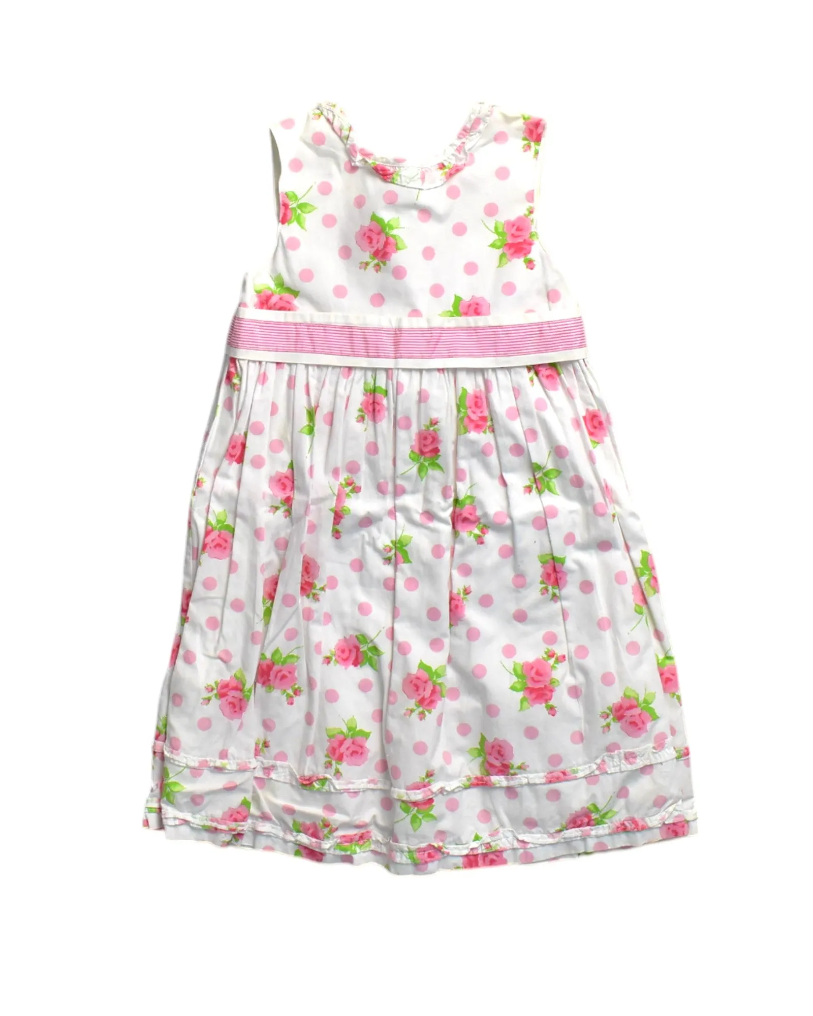 Darcy Brown Floral Sleeveless Dress 5T