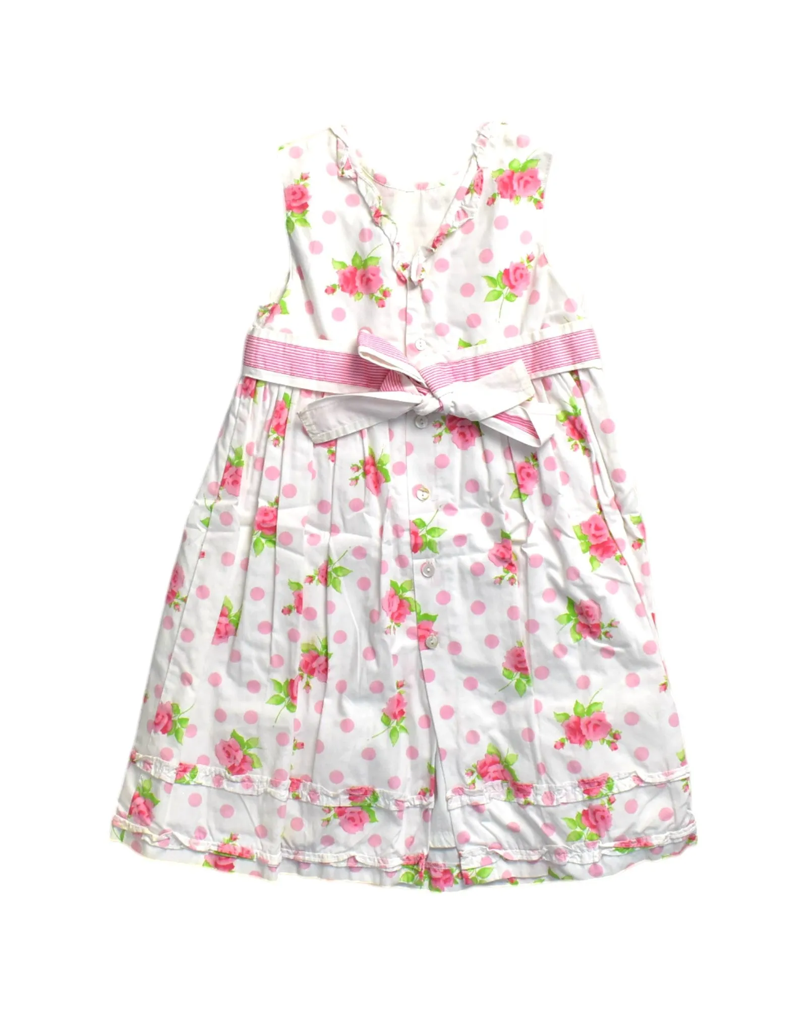 Darcy Brown Floral Sleeveless Dress 5T