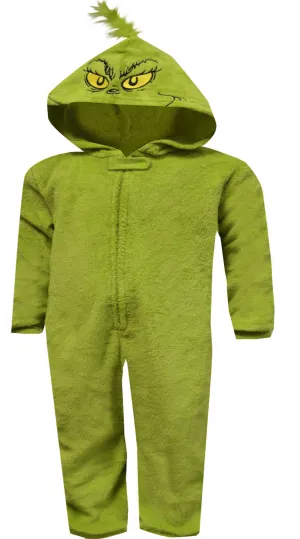 Dr. Seuss Grinch Toddler Hooded One Piece Pajamas
