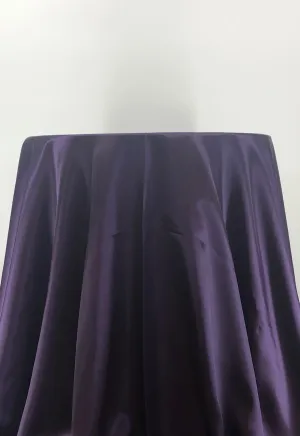 Eggplant Satin Tablecloth