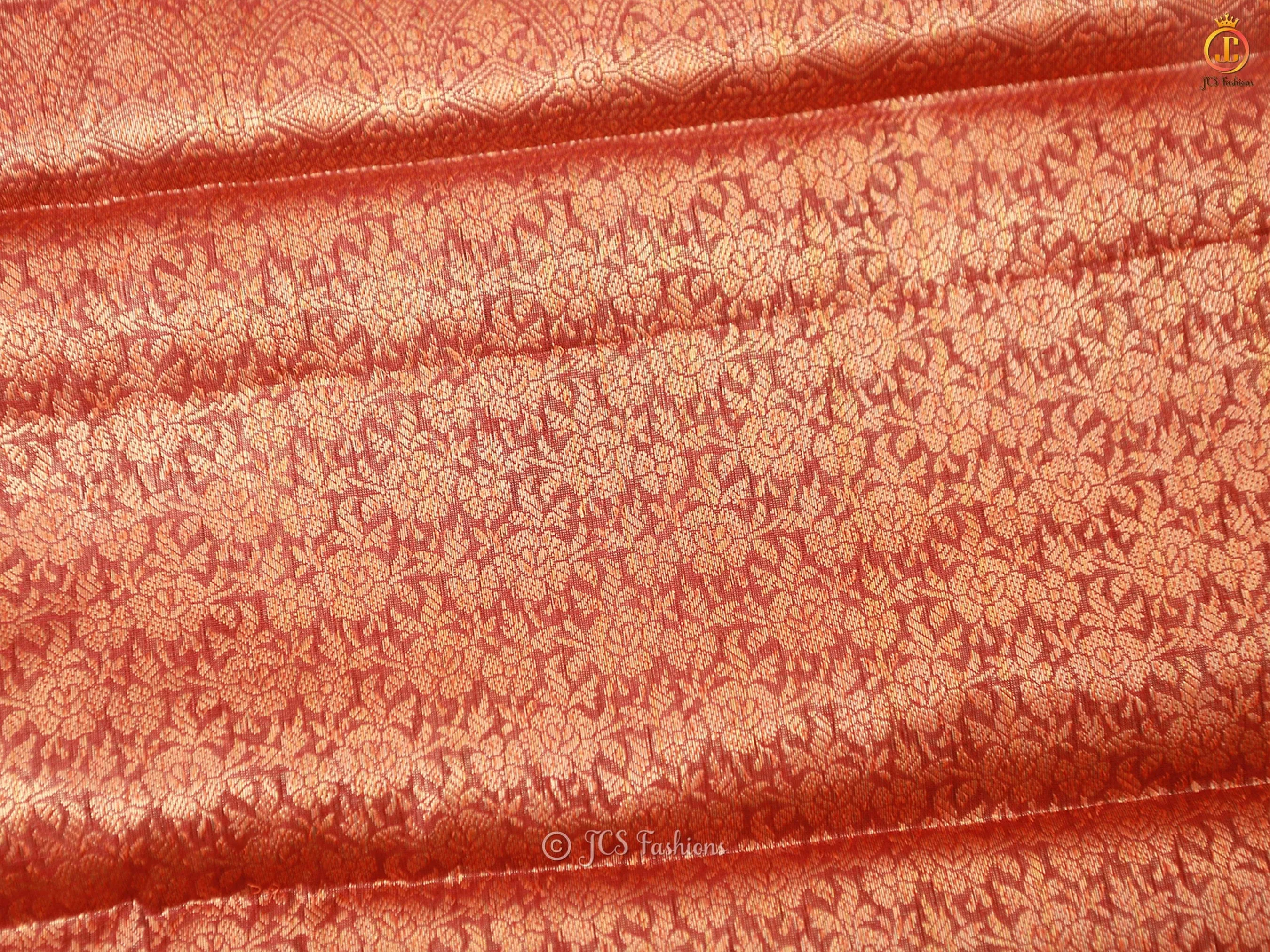 Elegant Soft Silk Cotton Saree With Brocade Blouse