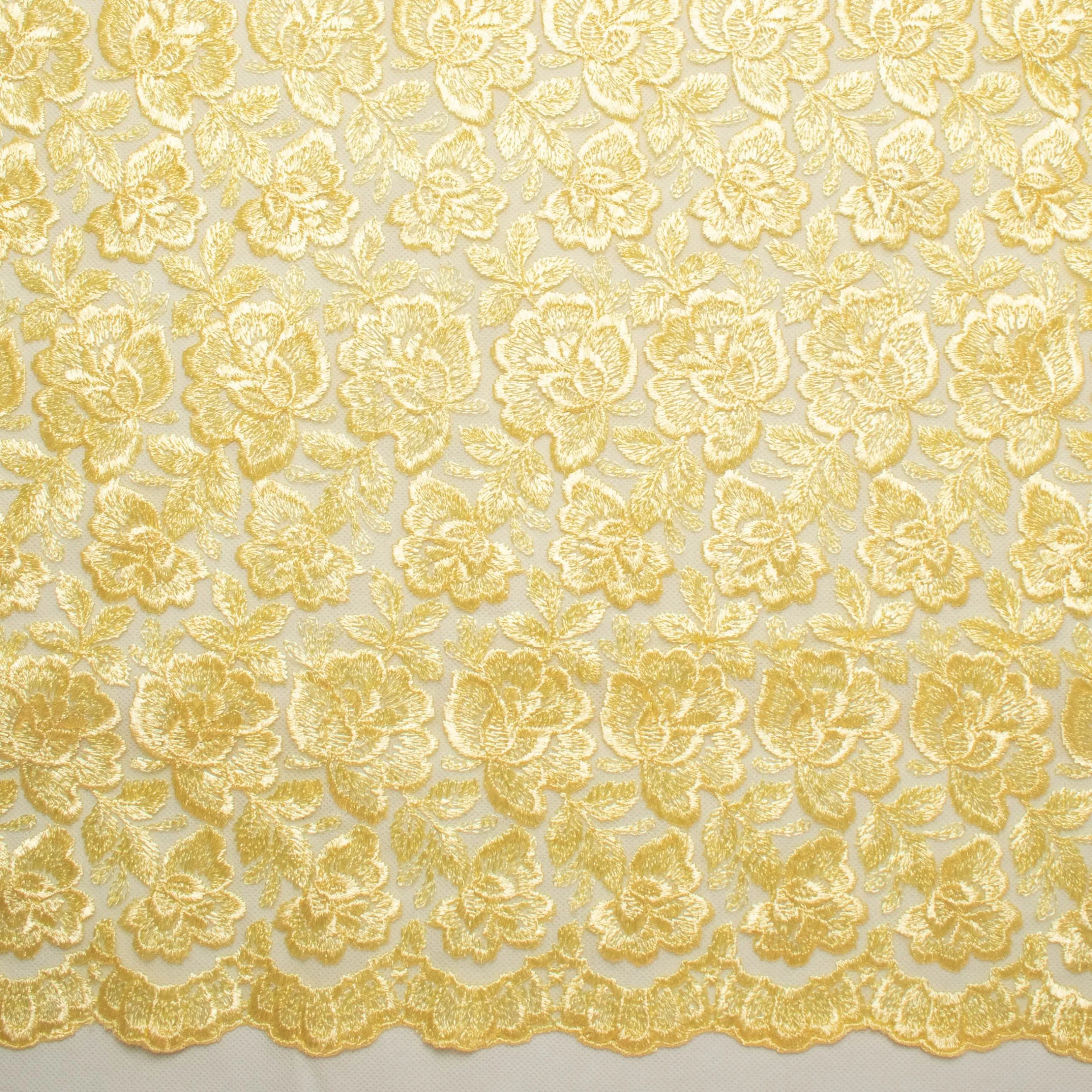 Embroidered Lace BF-62233 Lemon