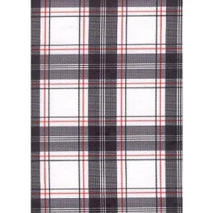 Fixed (Non Elastic) Waist Womens Board Shorts "Casual Friday" Plaid (Black) * CUSTOM *