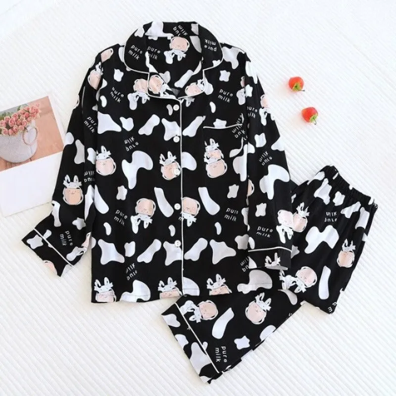 Floral Printed Home Wear Pajamas