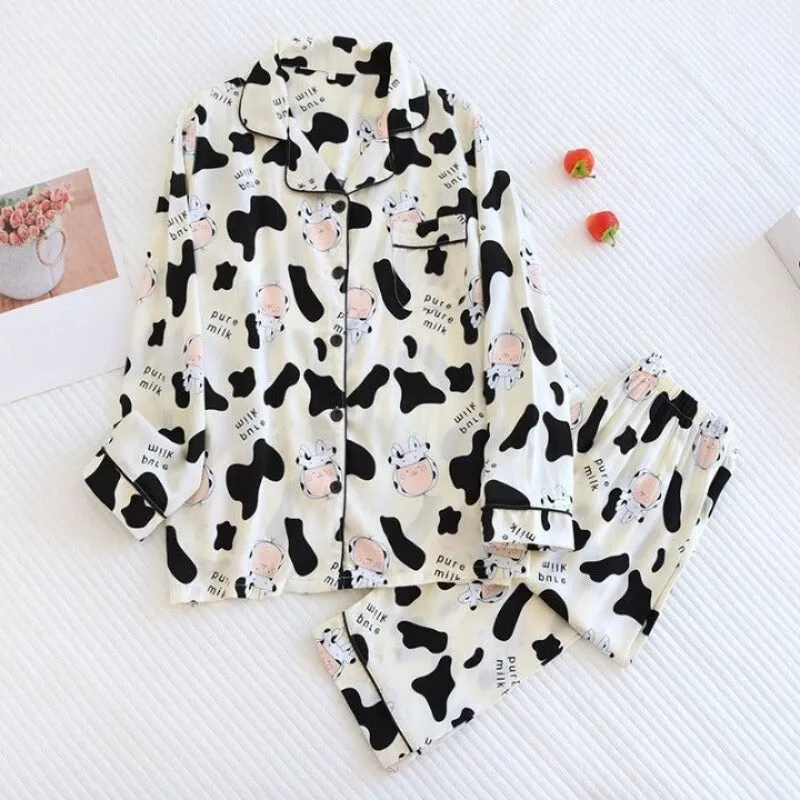 Floral Printed Home Wear Pajamas