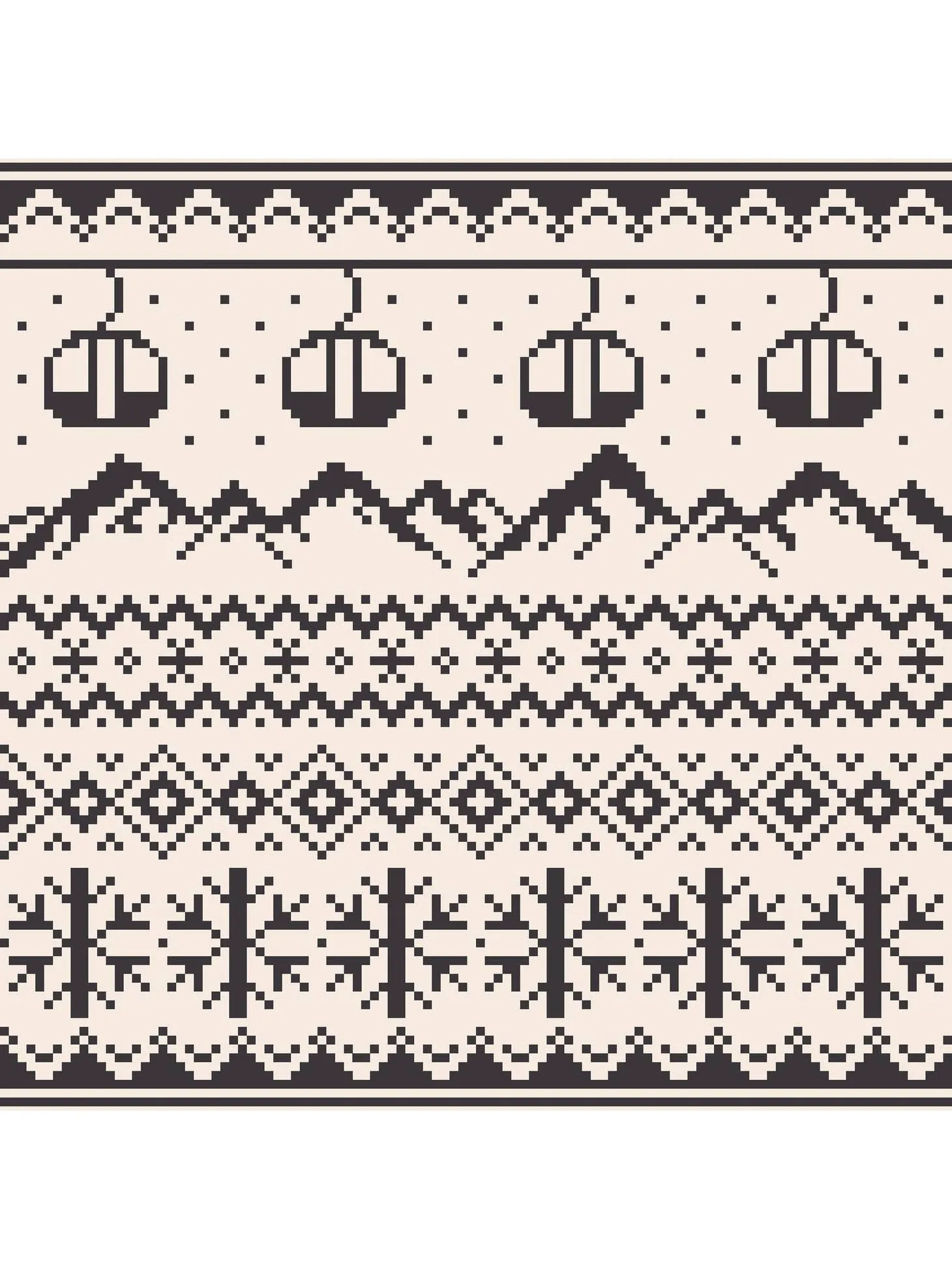 Kids Pajama - Faire Isle Ski Black