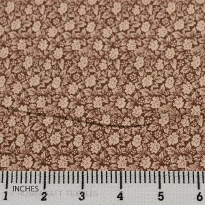 Latte Mini Floral Cotton Print