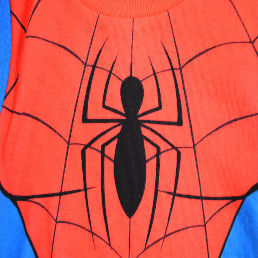Marvel Comics Spiderman Costume 4 Piece Toddler Cotton Pajamas