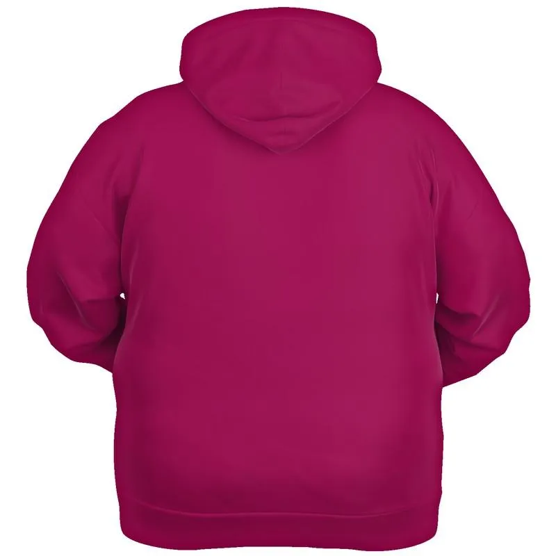Medium Pink Hoodie | Unisex | with PLUS sizes | C0M100Y25K45
