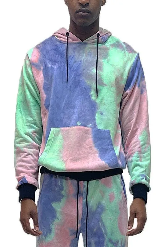 Mens Cotton Tye Dye Hoodies 5 Colors