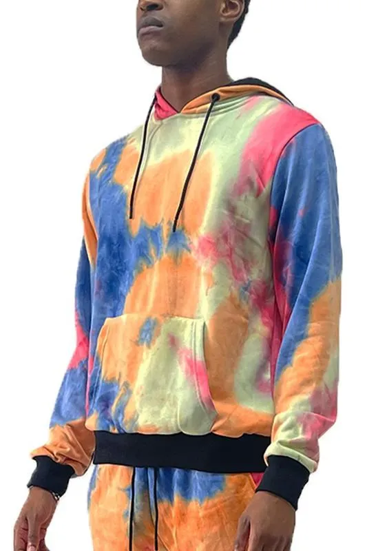 Mens Cotton Tye Dye Hoodies 5 Colors