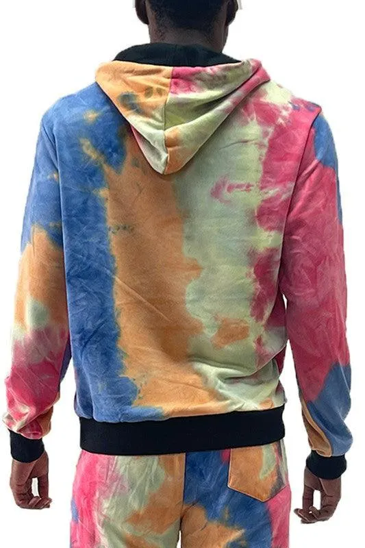 Mens Cotton Tye Dye Hoodies 5 Colors