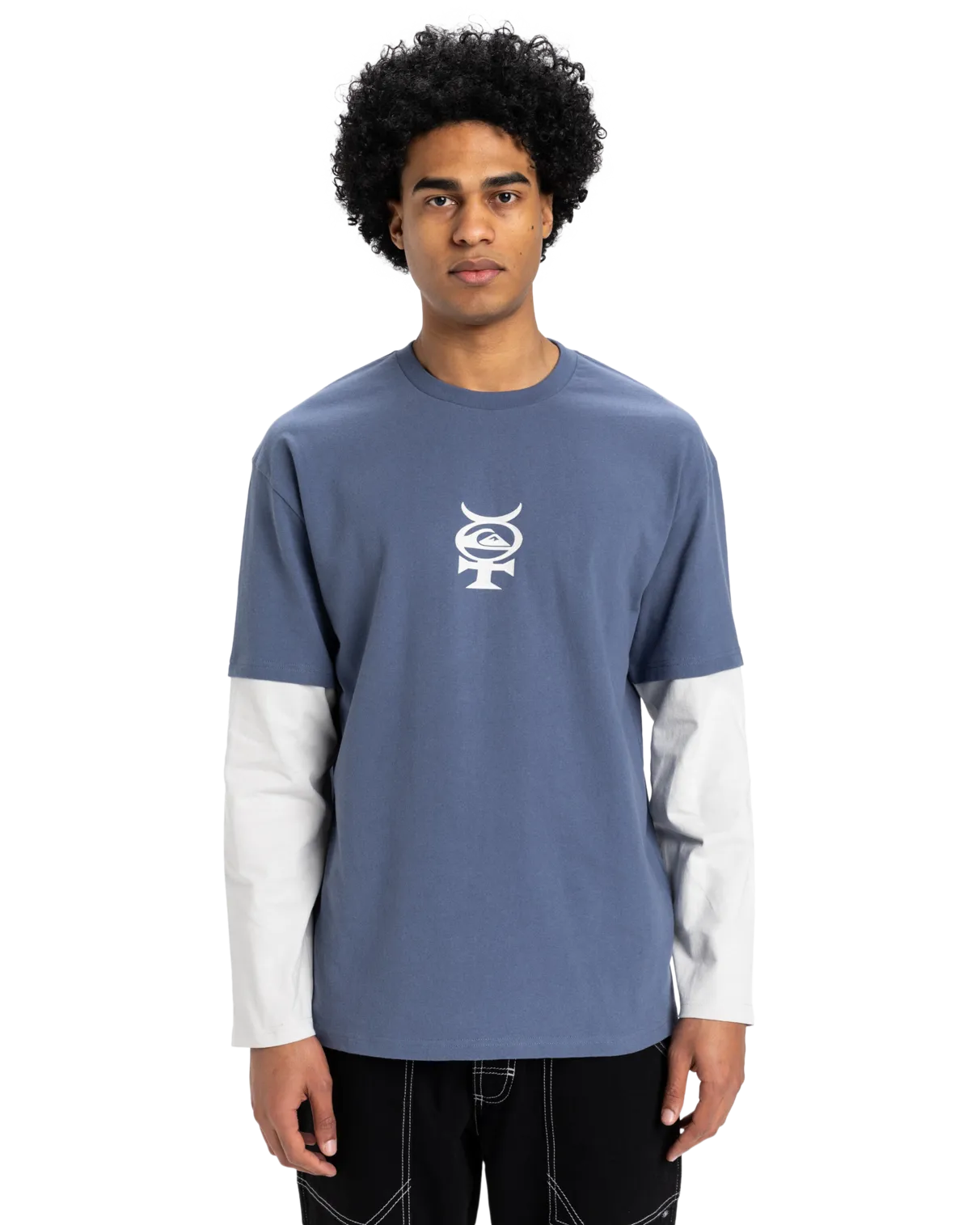 Mercury Layer Long Sleeve T-Shirt in Vintage Indigo