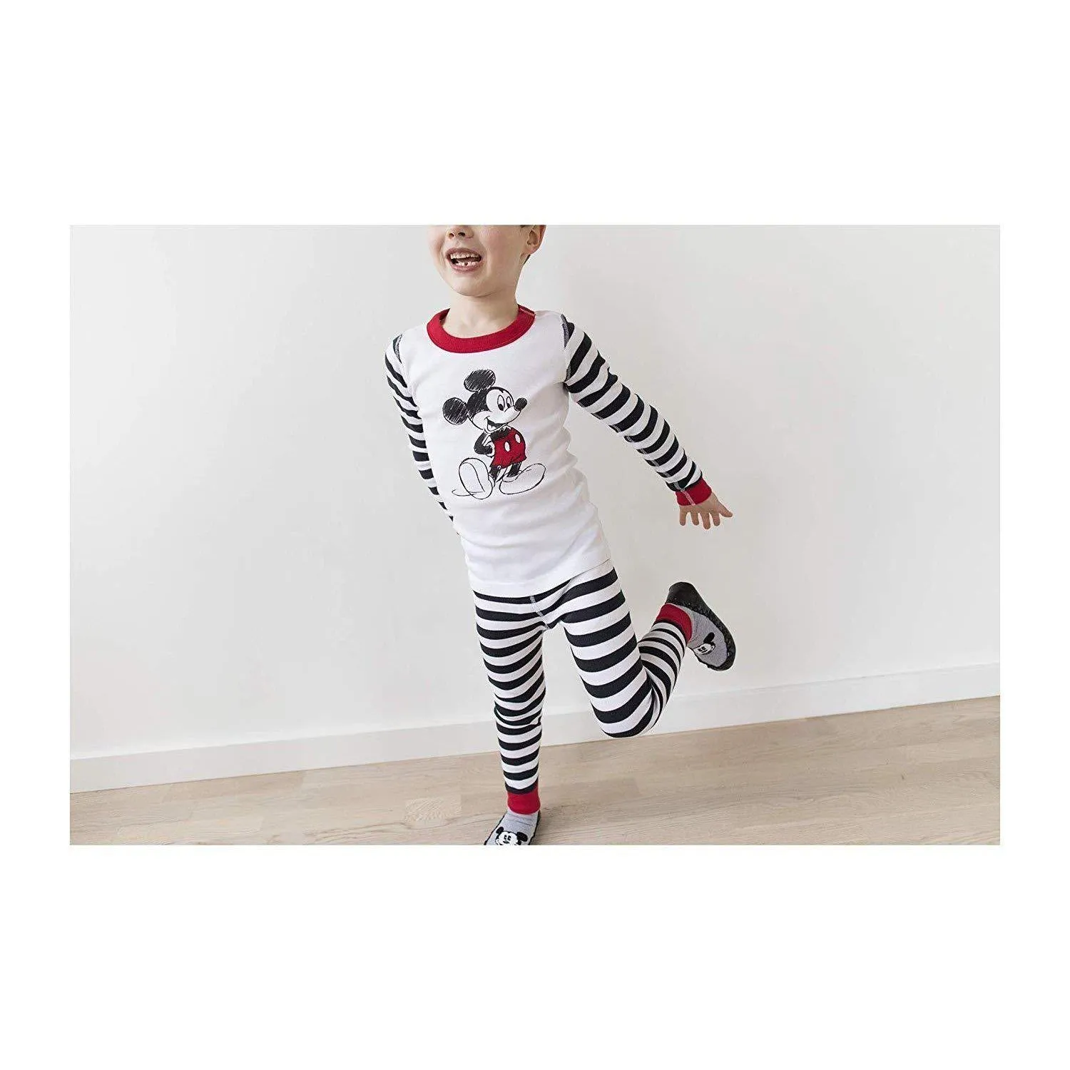 Mickey Mouse Striped Organic Pajamas