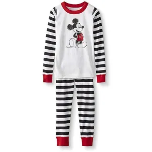 Mickey Mouse Striped Organic Pajamas
