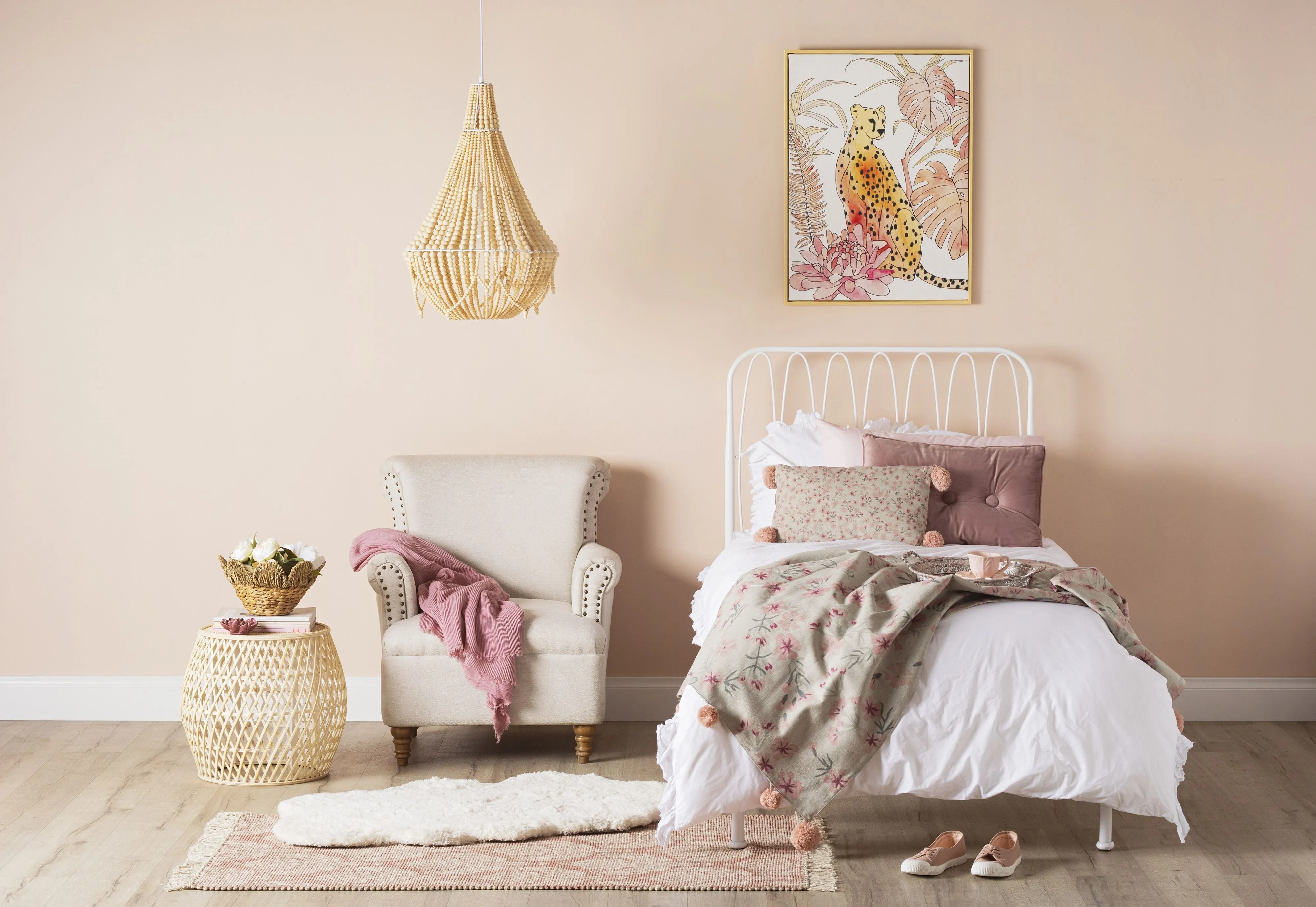 Midnight Max Rose Decorative Button Cushion 40x60cm