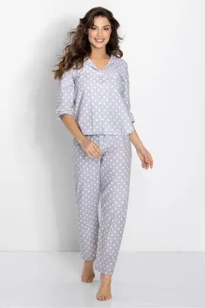 Momenti Per Me modern long pants and shirt womens pajamas