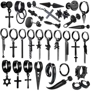 Multiple Styles Stainless/Titanium Steel Earrings