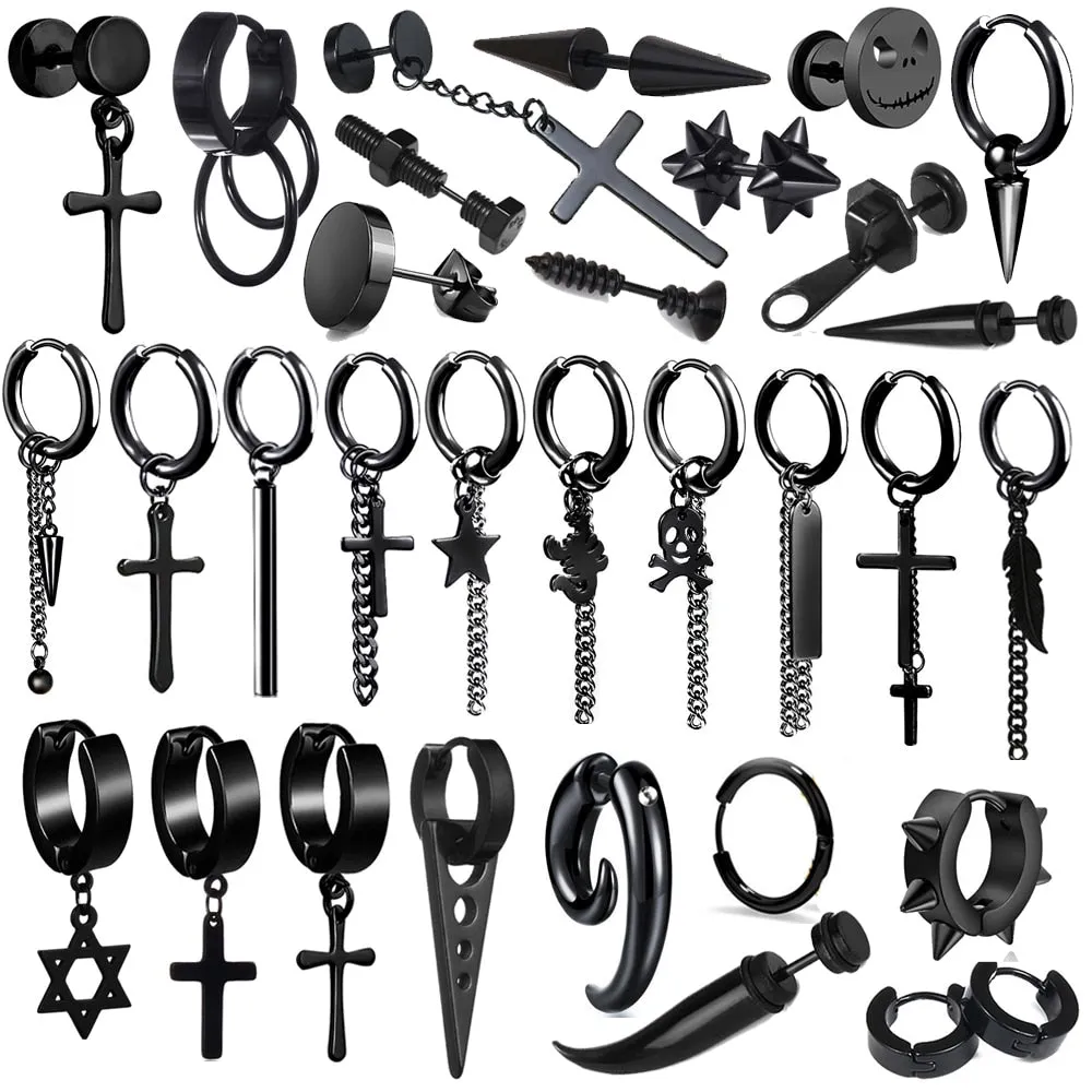 Multiple Styles Stainless/Titanium Steel Earrings