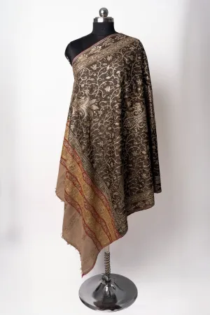 Noor-e-Tilla Hand-Embroidered Pure Pashmina Shawl