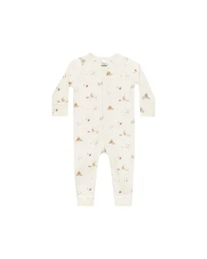 Organic Long John Pajamas | Winter Town
