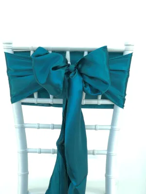 Peacock Satin Sashes
