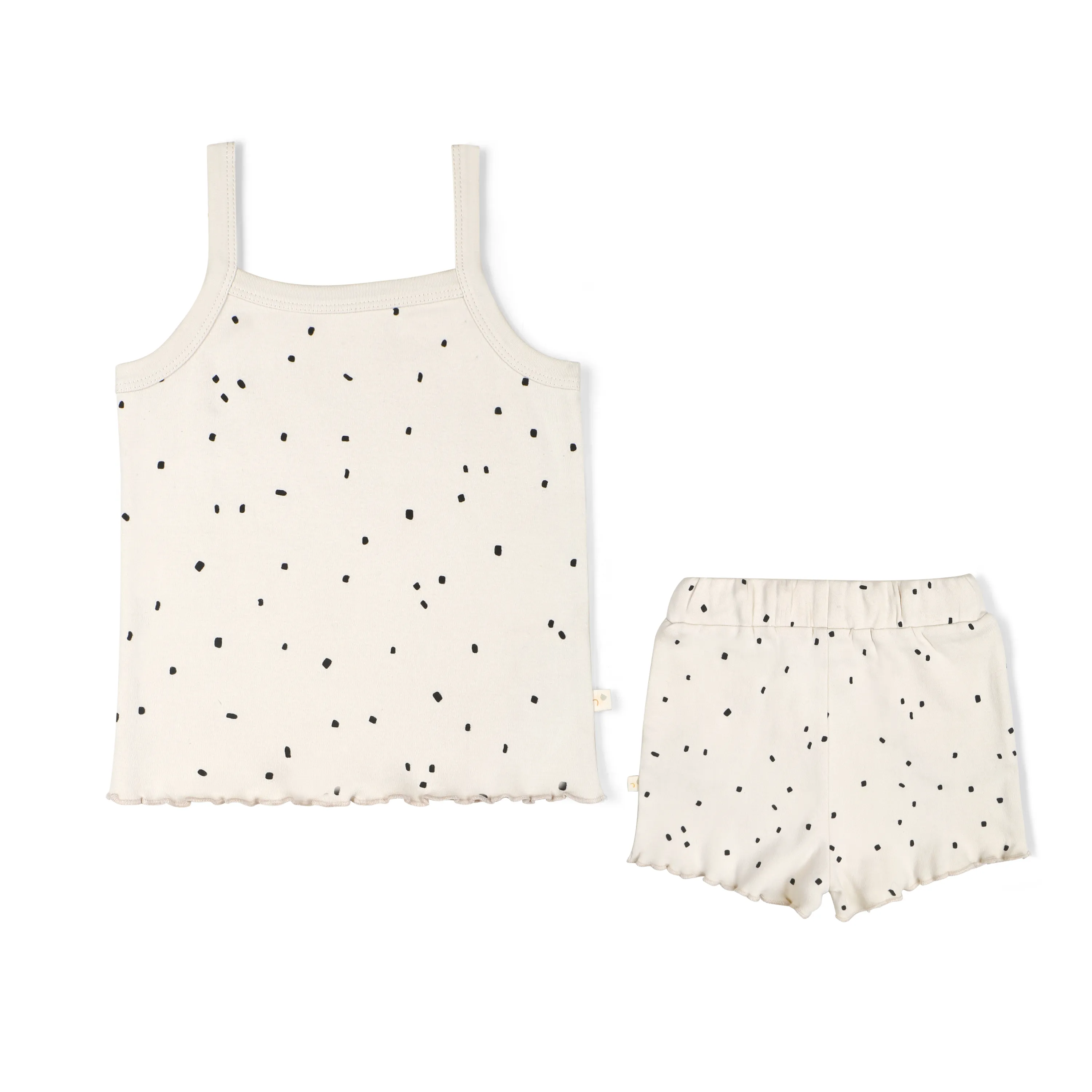 Pixie Dots Organic Top   Shorts Set