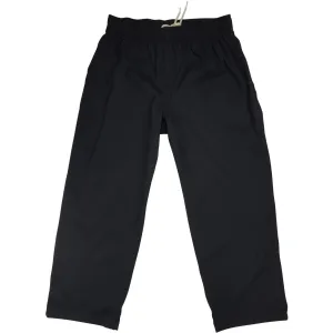 "A Solid Color" Womens Board (Swim) Capris - ELASTIC Waist    Regular Rise   23" Inseam (Black Black Stitching)